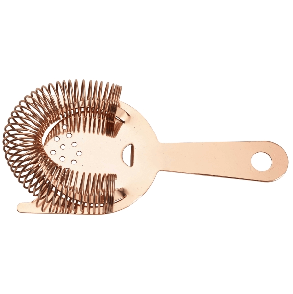 Genware Copper 2 Prong Hawthorne Strainer from Cocktail Garnishes UK