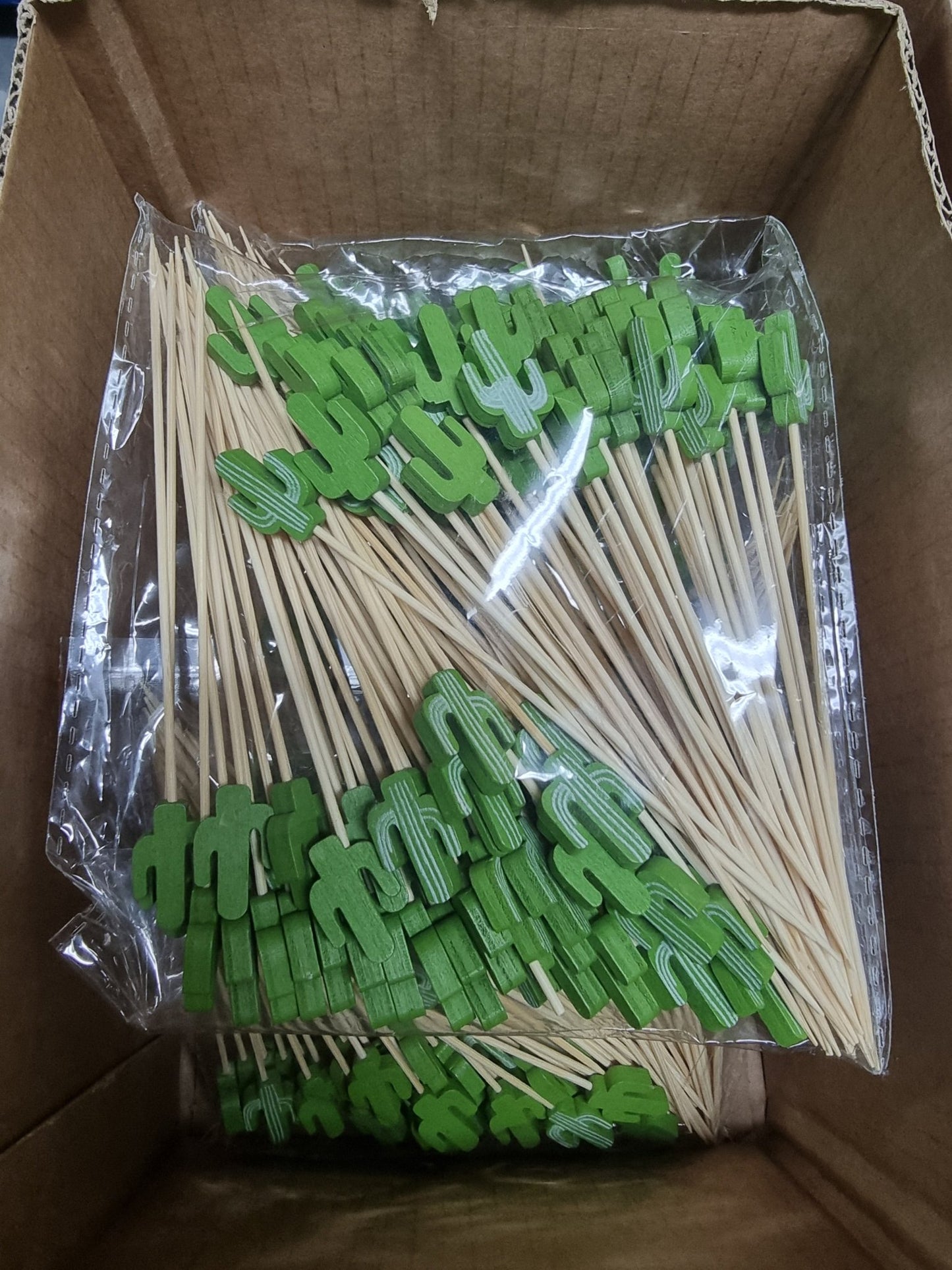 Cactus wooden skewers from Cocktail Garnishes UK