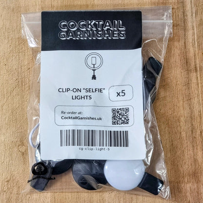 Clip - on Selfie Light (x5) from Cocktail Garnishes UK