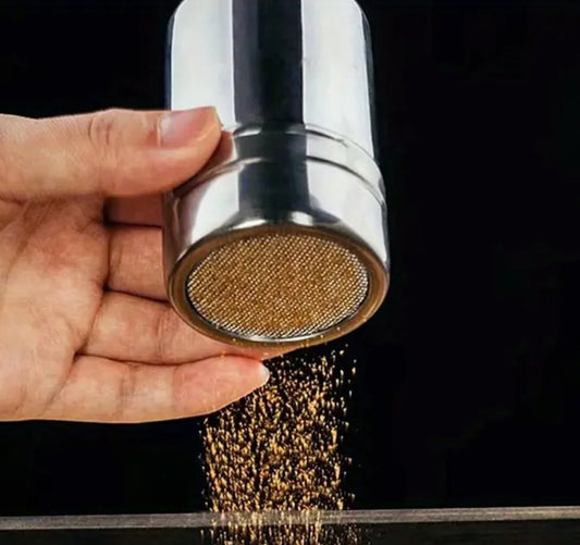 Stainless Steel Powder Shaker from Cocktail Garnishes UK
